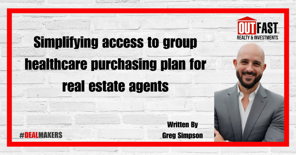 Simplifying access to group healthcare purchasing plan for real estate agents