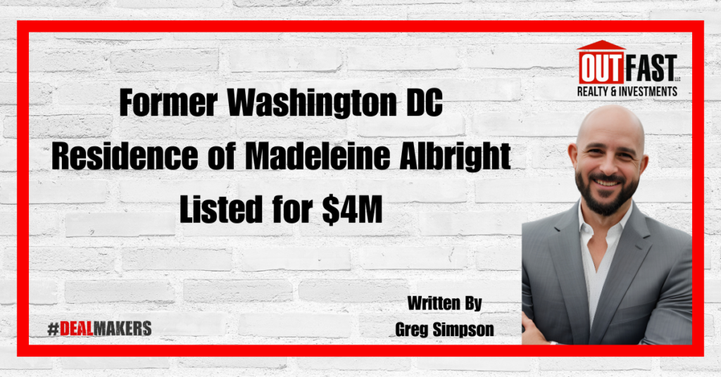 Former Washington DC Residence of Madeleine Albright Listed for $4M