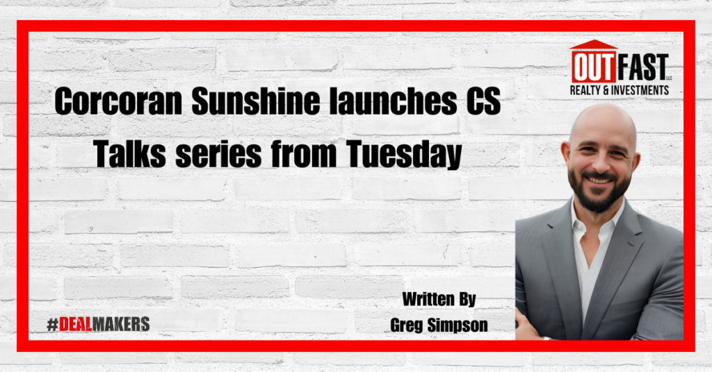 Corcoran Sunshine launches CS Talks series from Tuesday