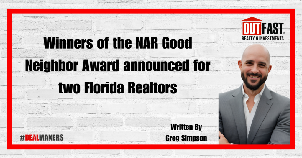 Winners of the NAR Good Neighbor Award announced for two Florida Realtors