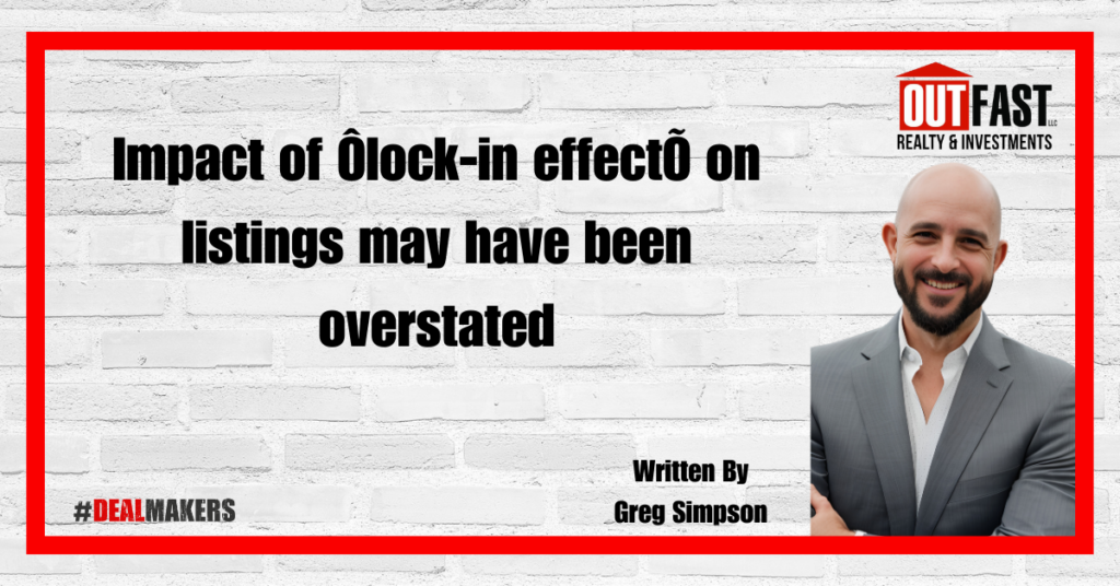 Impact of Ôlock-in effectÕ on listings may have been overstated